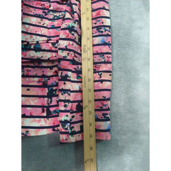 Banana Republic Blazer Womens 10 Pink Floral Striped Bella Jacket Blossom - Picture 6 of 14